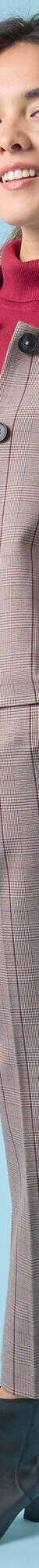 Veste blazer courte imprimée carreaux, Spécial Petites (chocolat) Veste blazer courte imprimée carreaux, Spécial Petites (chocolat)